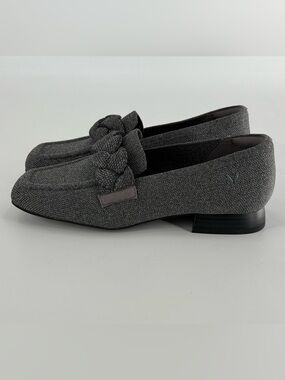 Vivaia Caitlin Square Toe Braided Knot Knit Loafers 38 / 7 - 7.5